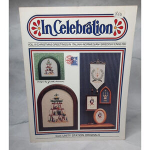 1989 Unity Station Originals Cross Stitch Leaflet Vol III Christmas Greetings